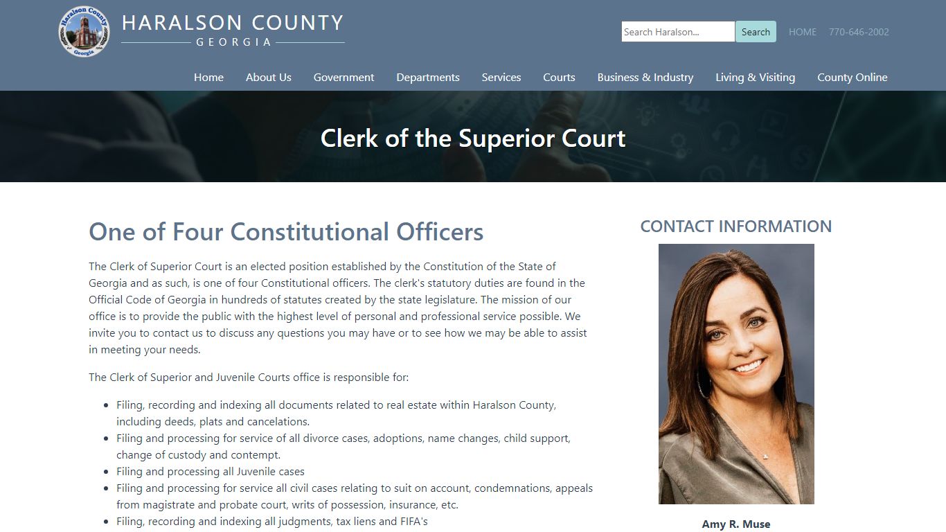 Clerk of Superior Court - Haralson County Board of Commissioners