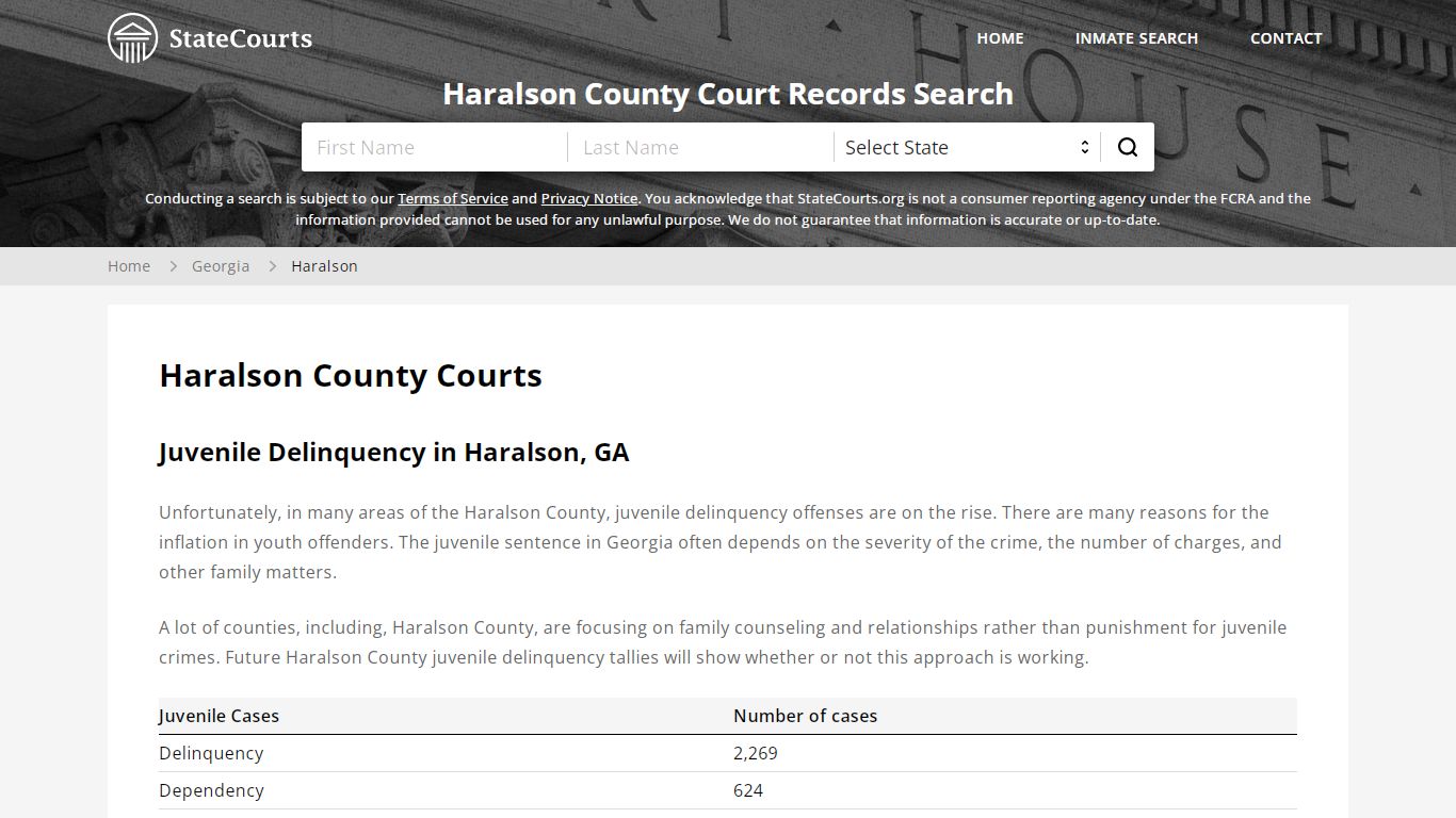 Haralson County, GA Courts - Records & Cases - StateCourts