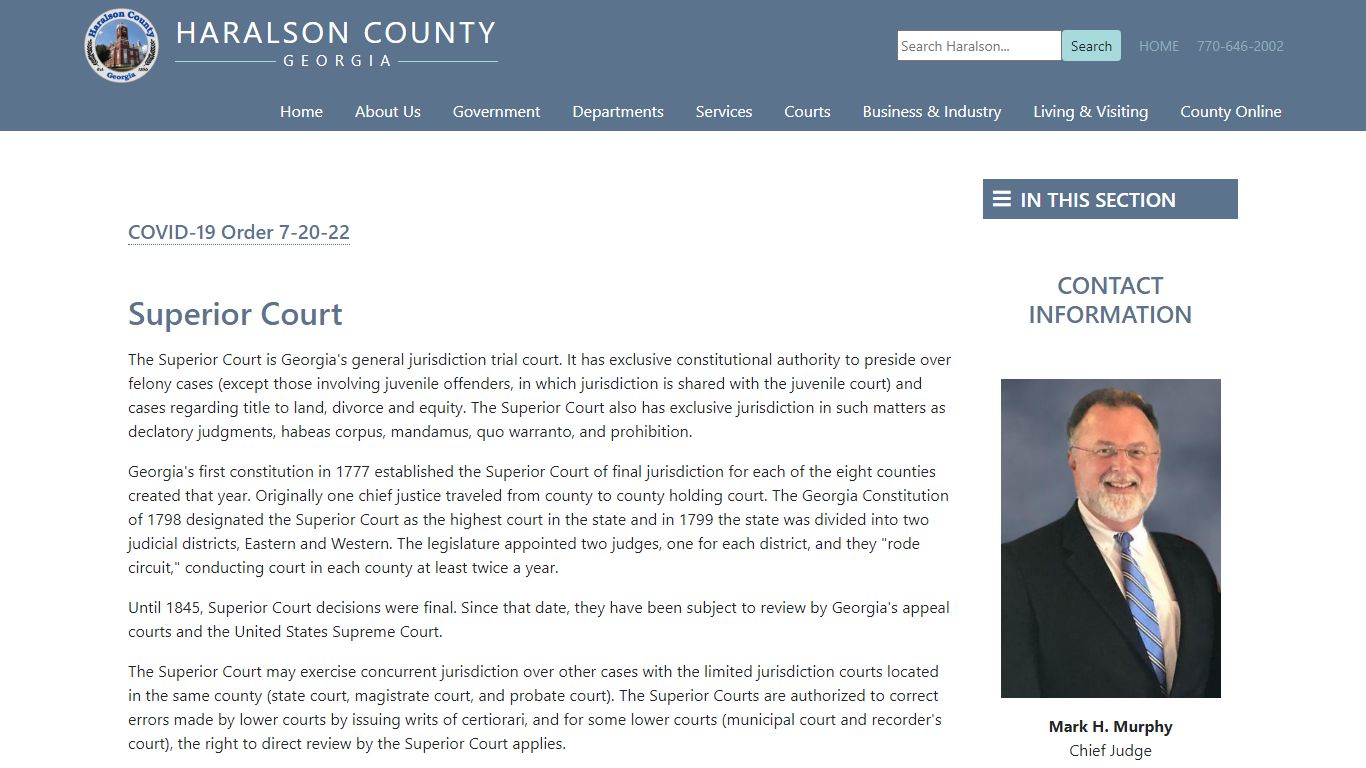 Superior Court - Haralson County Board of Commissioners